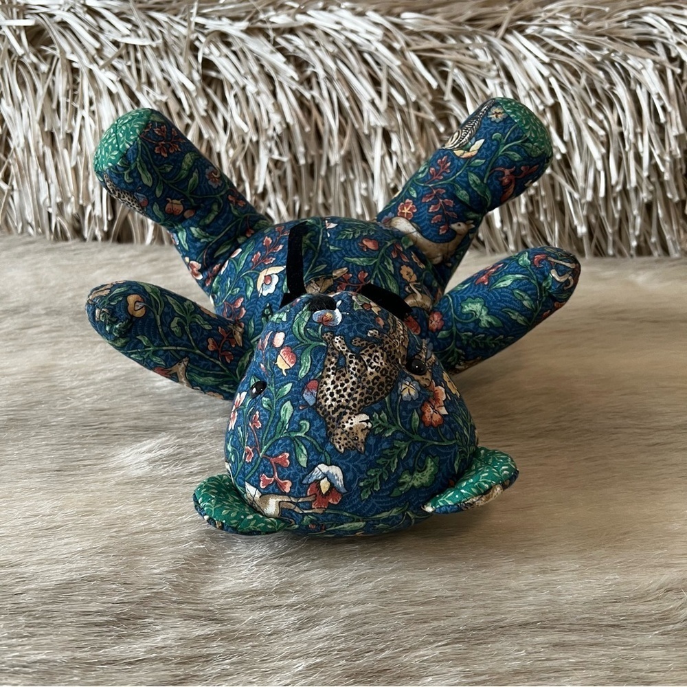 Vintage VERA BRADLEY Animal Kingdom 2000 Plush Bear 10” Blue Green Y2K Stuffed - Picture 8 of 11